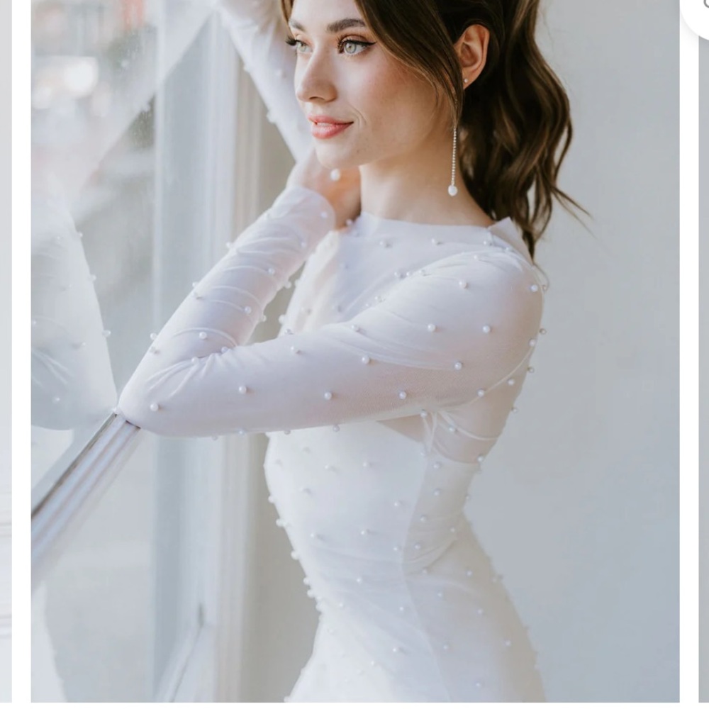 PAMPAS SHEER PEARL BODYCON DRESS - Untamed Petals
